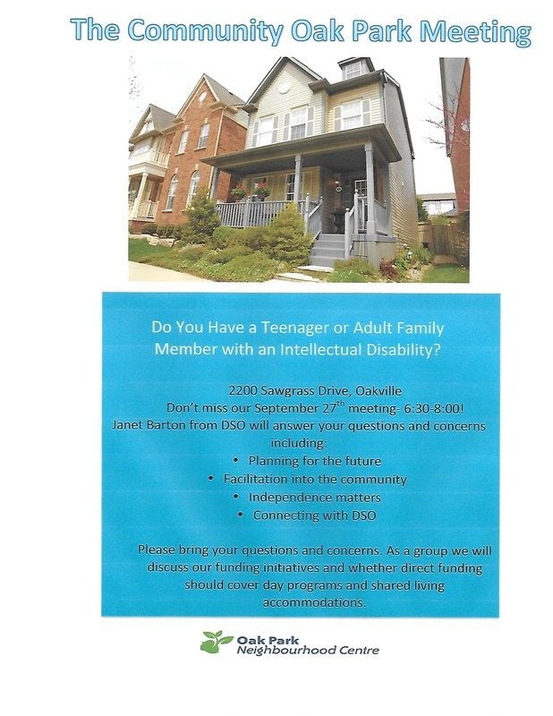 OAK PARK MEETING Wednesday Sept. 27th OAK PARK MEETING Wednesday Sept. 27th